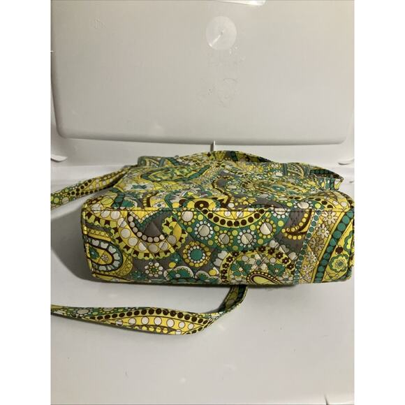 Vera Bradley Julia Lemon Parfait Crossbody Shoulder Bag, Turn Lock Closure, Sz M - Picture 6 of 14